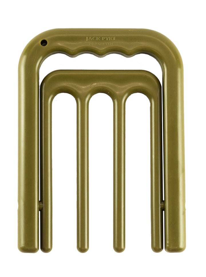 Jack Pyke Foldable Game Bird Carrier - Lightweight Plastic Hunting Carrier with Ergonomic Handle, Buckle Closure, Compact Foldable Design, Capacity 40 Pounds - Green