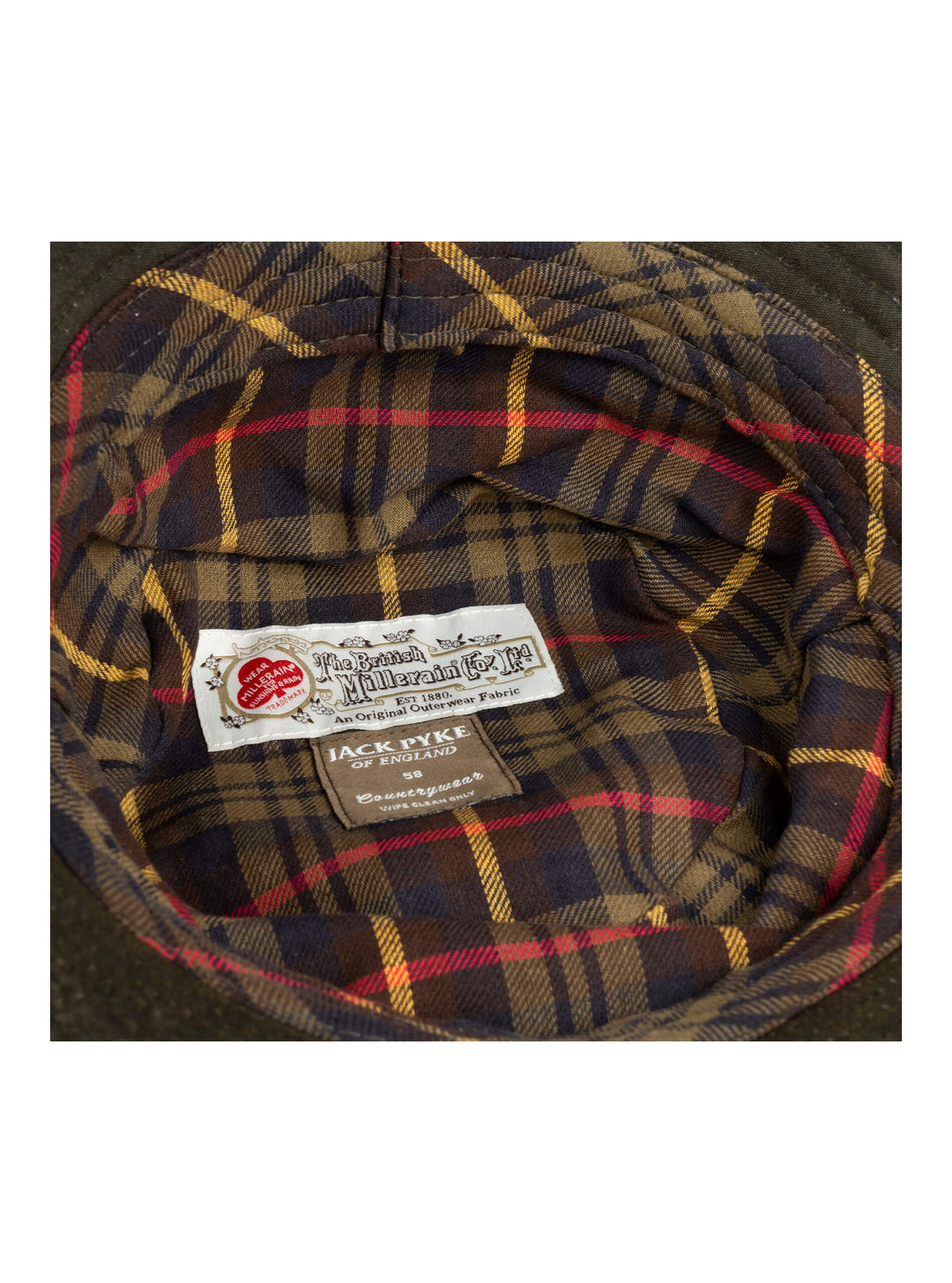 Jack Pyke Waxed Bucket Hat - Waterproof Cotton Sun Hats for Men & Women - Lightweight Summer Hat with Rigid Brim for Camping, Beach, Golf, Travelling - Green