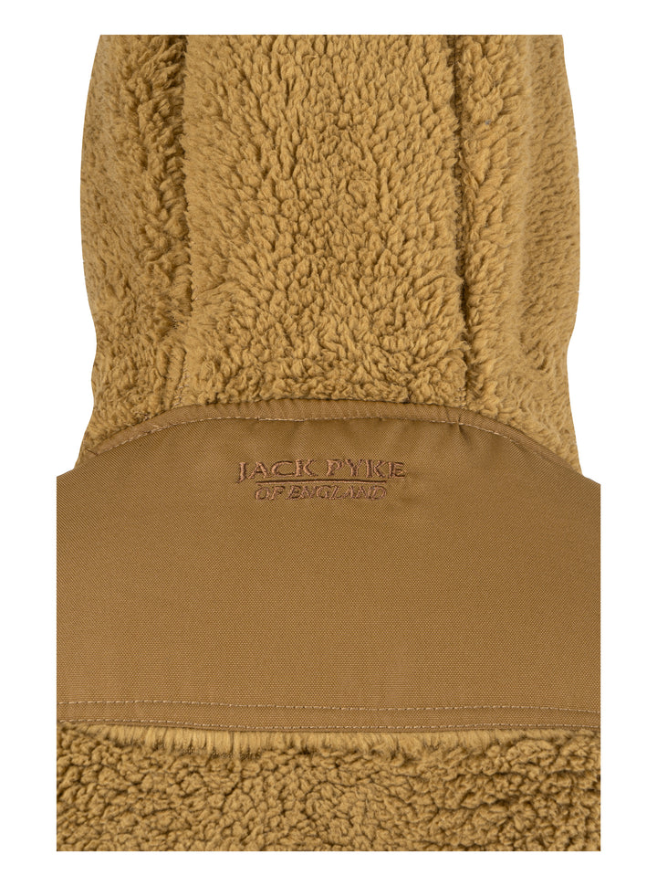 Jack Pyke Men’s Sherpa Fleece Hoodie Gen 2, Long Sleeve Hunting & Hiking Fleece Jacket Mens with Zipped Kangaroo Pockets, Elbow & Shoulder Patches, Drawstring Hood