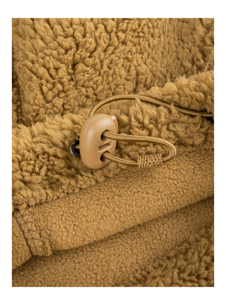 Jack Pyke Men’s Sherpa Fleece Hoodie Gen 2, Long Sleeve Hunting & Hiking Fleece Jacket Mens with Zipped Kangaroo Pockets, Elbow & Shoulder Patches, Drawstring Hood