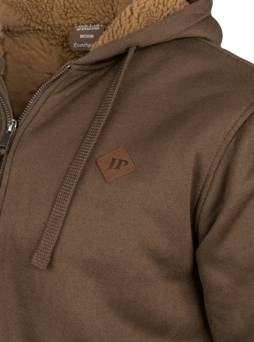 JACK PYKE Yakka Mens Fleece Hoodie – Warm Sherpa Fleece Lined Jacket with Full Zip, Drawstring Hood, Front Pockets, Ribbed Cuffs & Hem, Winter Hooded Jacket for Casual & Country Wear