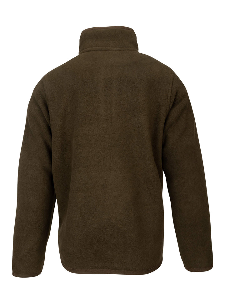 JACK PYKE Junior Fleece Top Green  – Warm Half Zip Pullover, Two-Tone colour Jumper with Kangaroo Pocket for Outdoor Adventures and Layering on Cooler Days