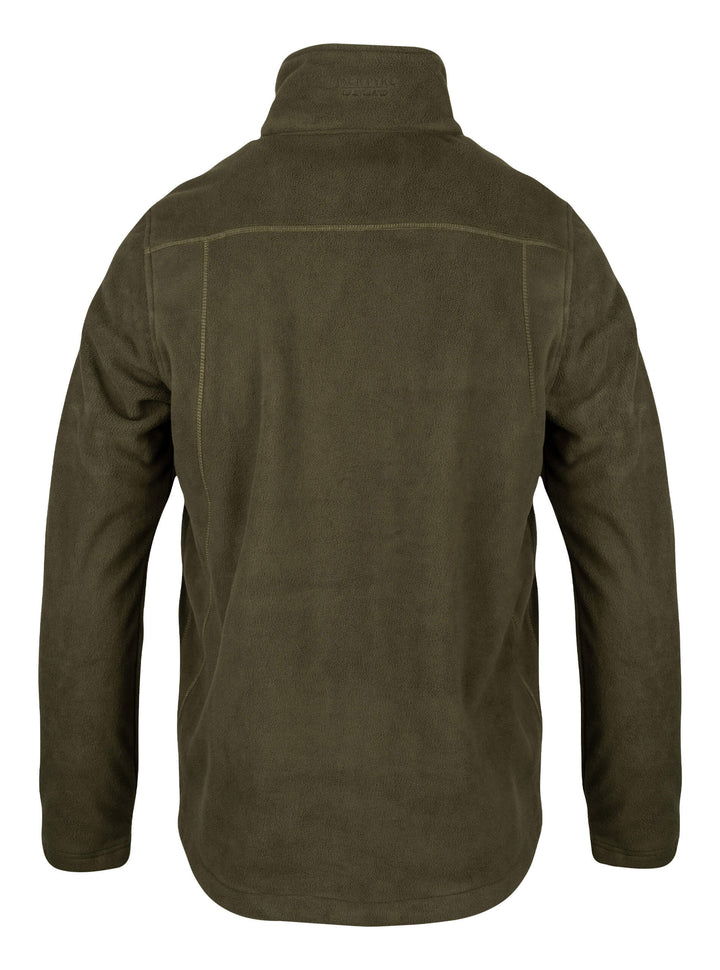 JACK PYKE Mens Waterproof Fleece Jacket, Breathable Long Sleeve Fleece Top with Elasticated Waist, Adjustable Cuffs & Zipped Pockets, Ideal for Hiking, Hunting & Country Wear – Earth Green/Brown