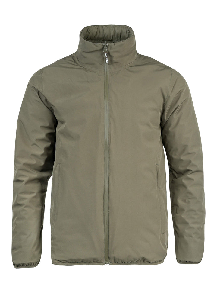 JACK PYKE Men’s Reversible Waterproof Jacket - 3-Layer Design, Breatha-Tex Waterproof, Breathable, 200g/m² Insulated, 2 Warmer Pockets, Stormproof Zip for Hiking, Walking, Hunting - Green