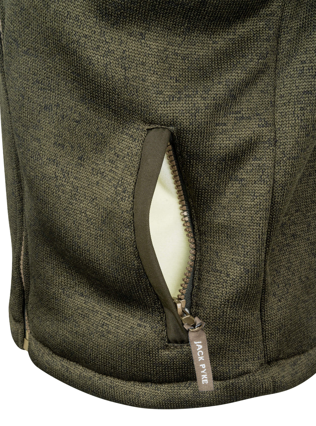 JACK PYKE Junior Scandinavian Fleece Jacket  – Warm Sherpa Lined Kids Fleece Jacket with Pockets – Boys and Girls Winter Jacket for Daily Use - Dark Olive