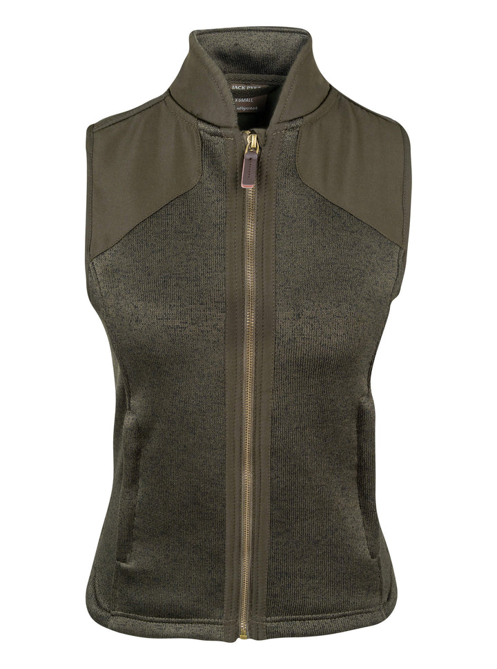 Jack Pyke Ladies Melange Fleece Gilet Dark Olive