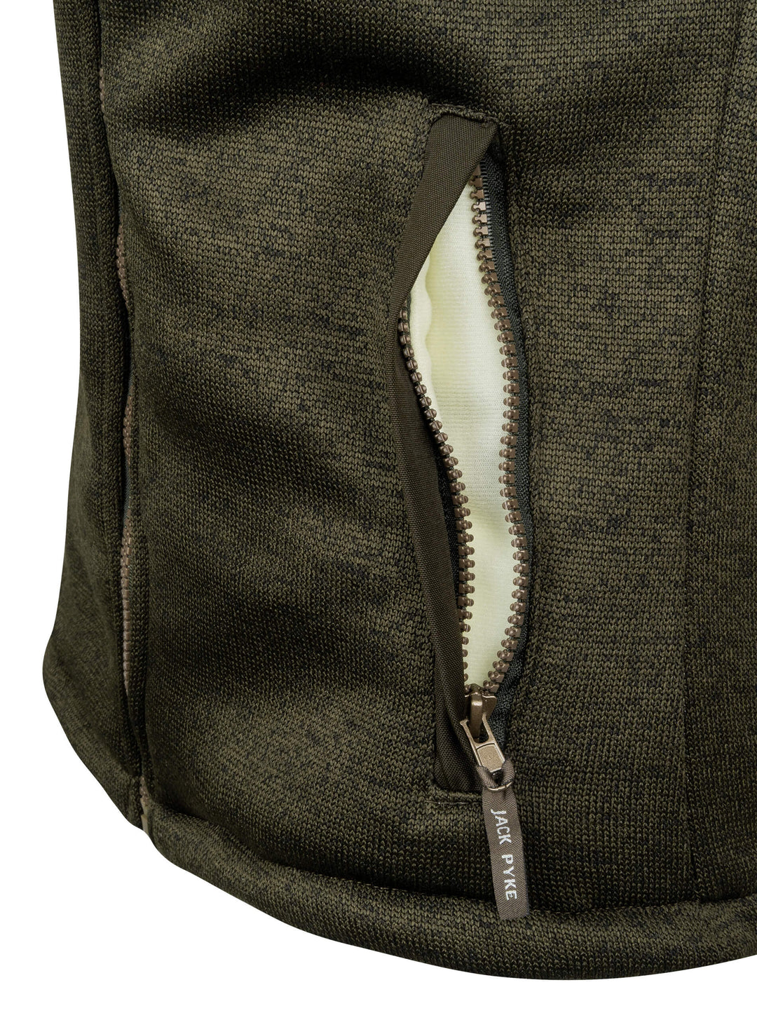 JACK PYKE Ladies Scandinavian Fleece Jacket – Warm Sherpa Lined Womens Fleece Jacket with Full Zip and Pockets – Winter Outdoor Jacket for Daily Wear,  Dark Olive