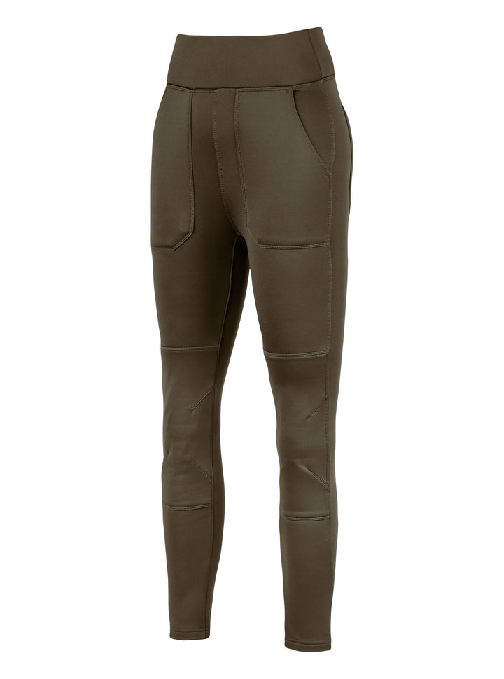 JACK PYKE Utility Women's Leggings – High-Rise Fleece-Lined with Reinforced Knees, Multiple Pockets, High Waisted Ladies Legging for Outdoor Work, Dog Walking and Hiking