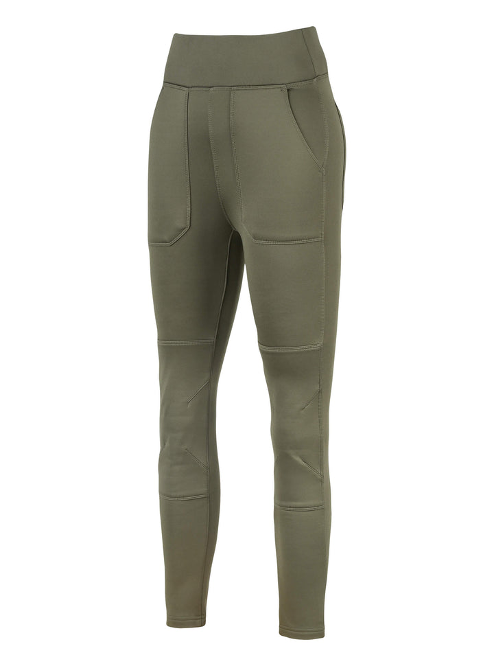 JACK PYKE Utility Women's Leggings – High-Rise Fleece-Lined with Reinforced Knees, Multiple Pockets, High Waisted Ladies Legging for Outdoor Work, Dog Walking and Hiking