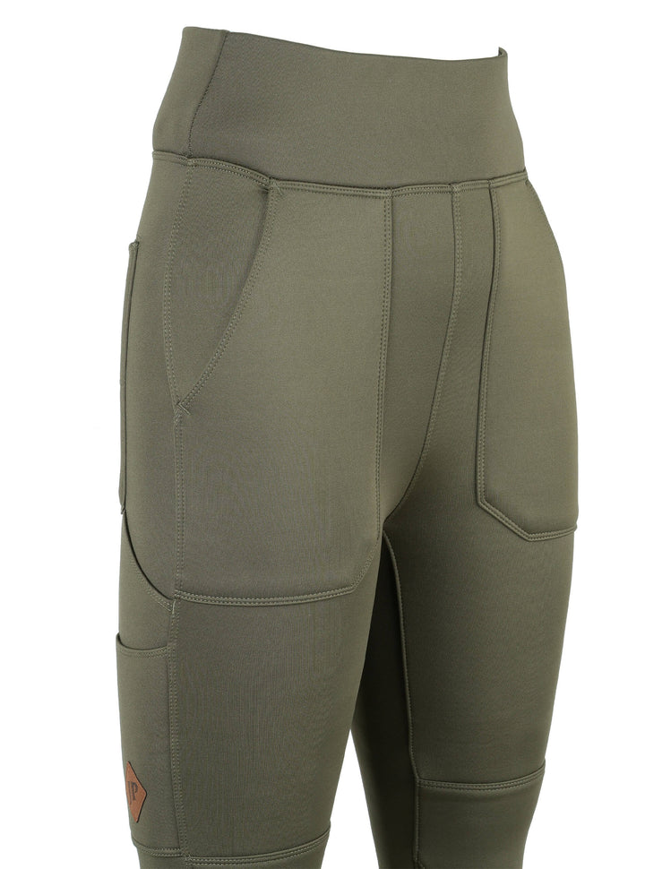 JACK PYKE Utility Women's Leggings – High-Rise Fleece-Lined with Reinforced Knees, Multiple Pockets, High Waisted Ladies Legging for Outdoor Work, Dog Walking and Hiking