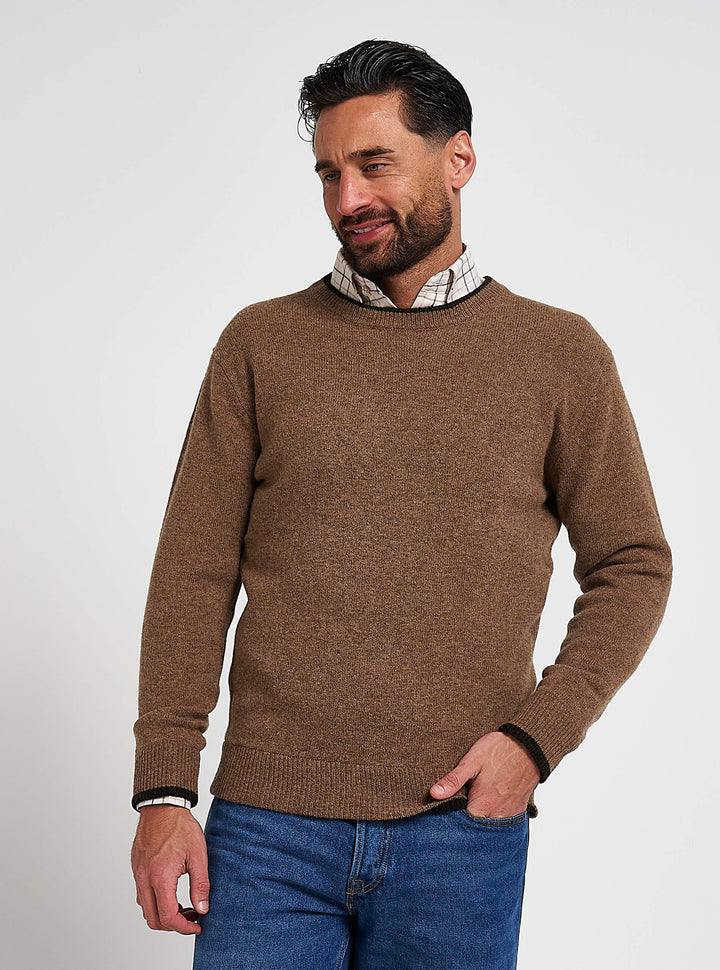 JACK PYKE 100% Lambswool Crew Neck Knitted Jumper