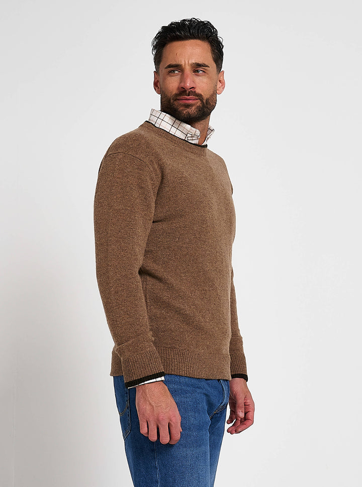 JACK PYKE 100% Lambswool Crew Neck Knitted Jumper