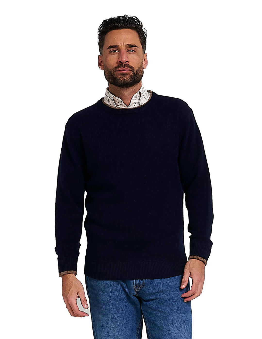 JACK PYKE 100% Lambswool Crew Neck Knitted Jumper