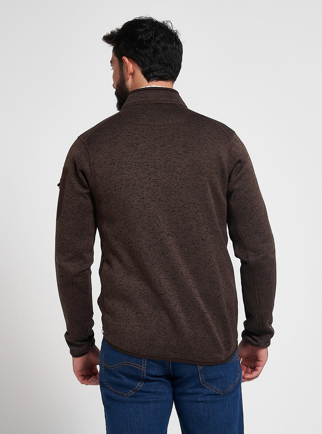 JACK PYKE Melange Quarter Zip Long sleeve Fleece