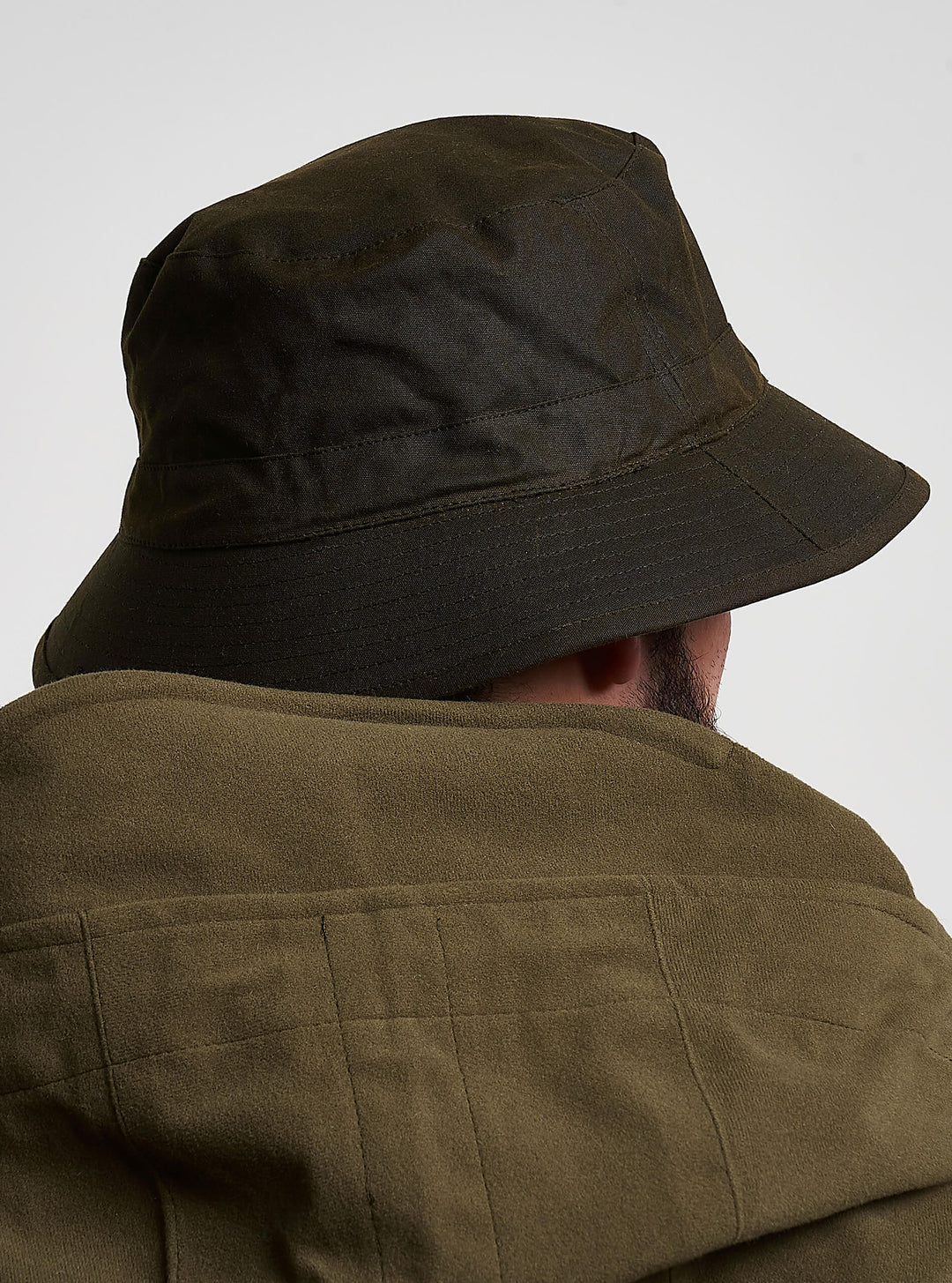 Jack Pyke Waxed Bucket Hat - Waterproof Cotton Sun Hats for Men & Women - Lightweight Summer Hat with Rigid Brim for Camping, Beach, Golf, Travelling - Green