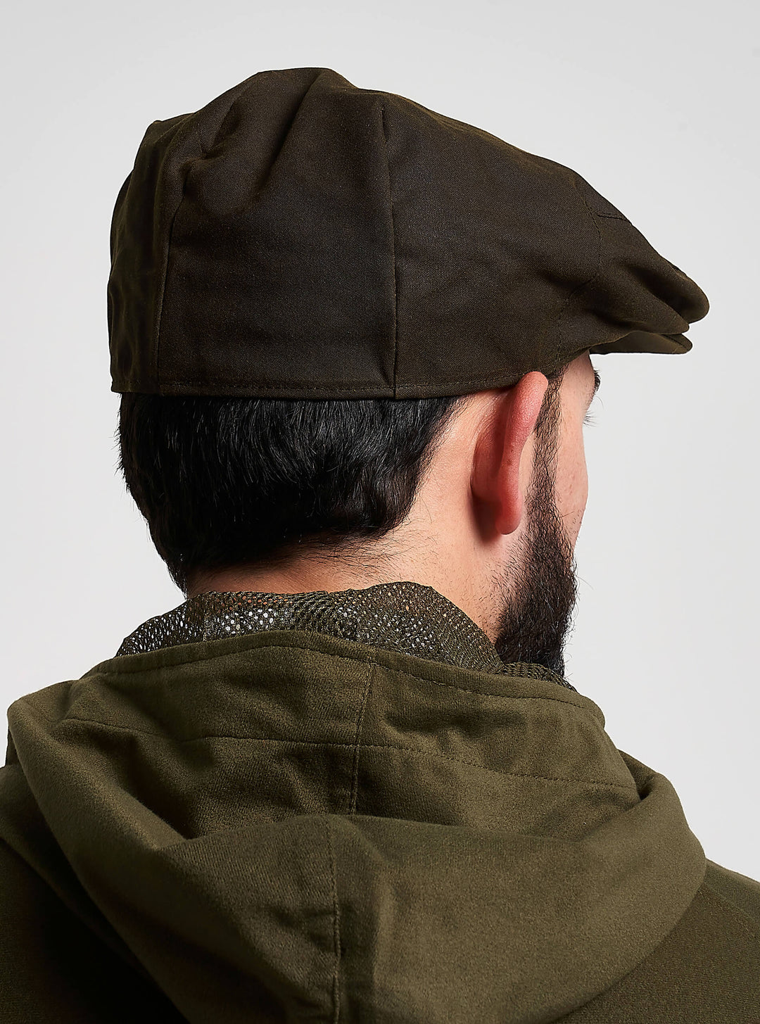 JACK PYKE Men's Green Cotton Waxed Flat Cap