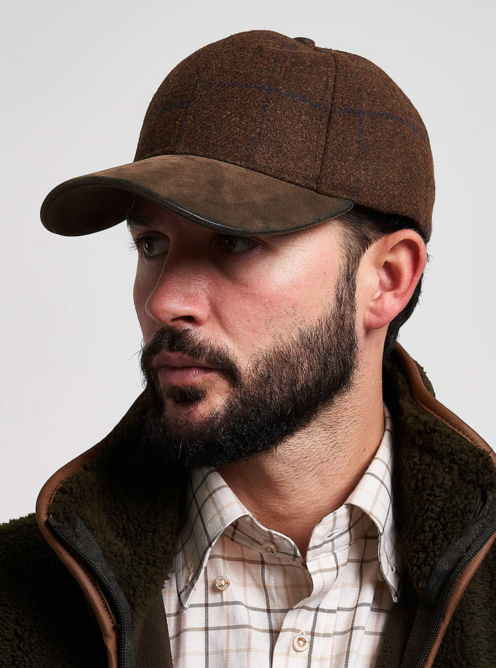 JACK PYKE Lowland Tweed & Brown Peak Baseball Hat