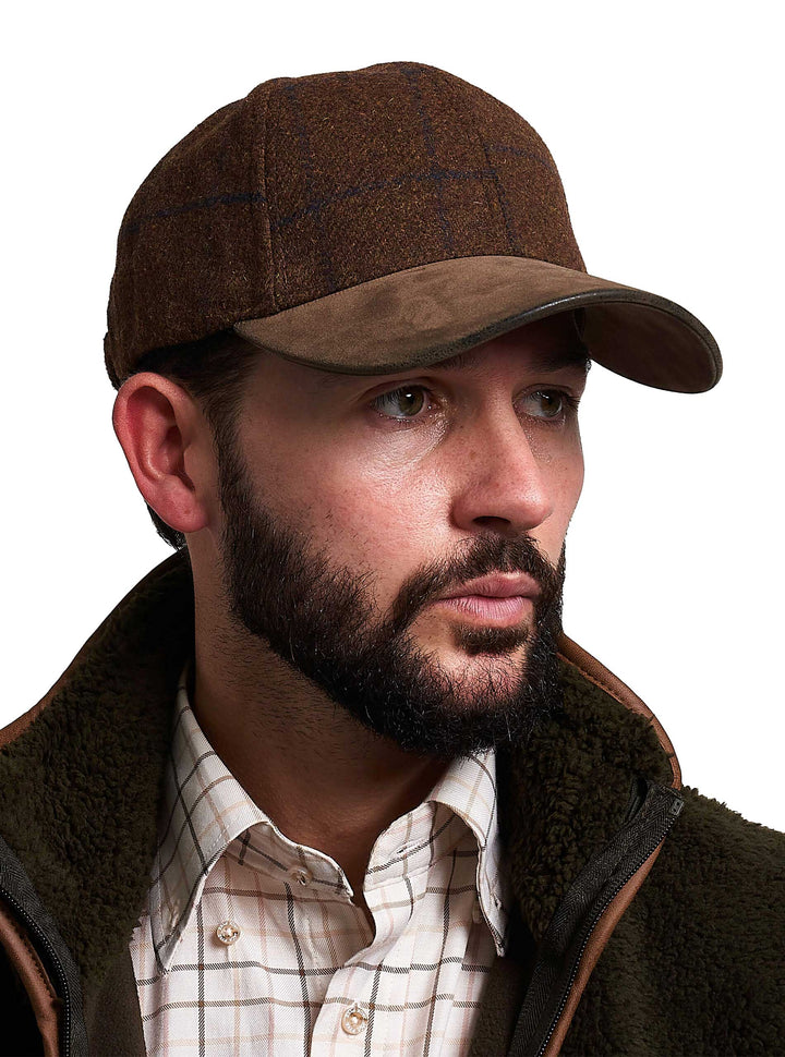 JACK PYKE Lowland Tweed & Brown Peak Baseball Hat