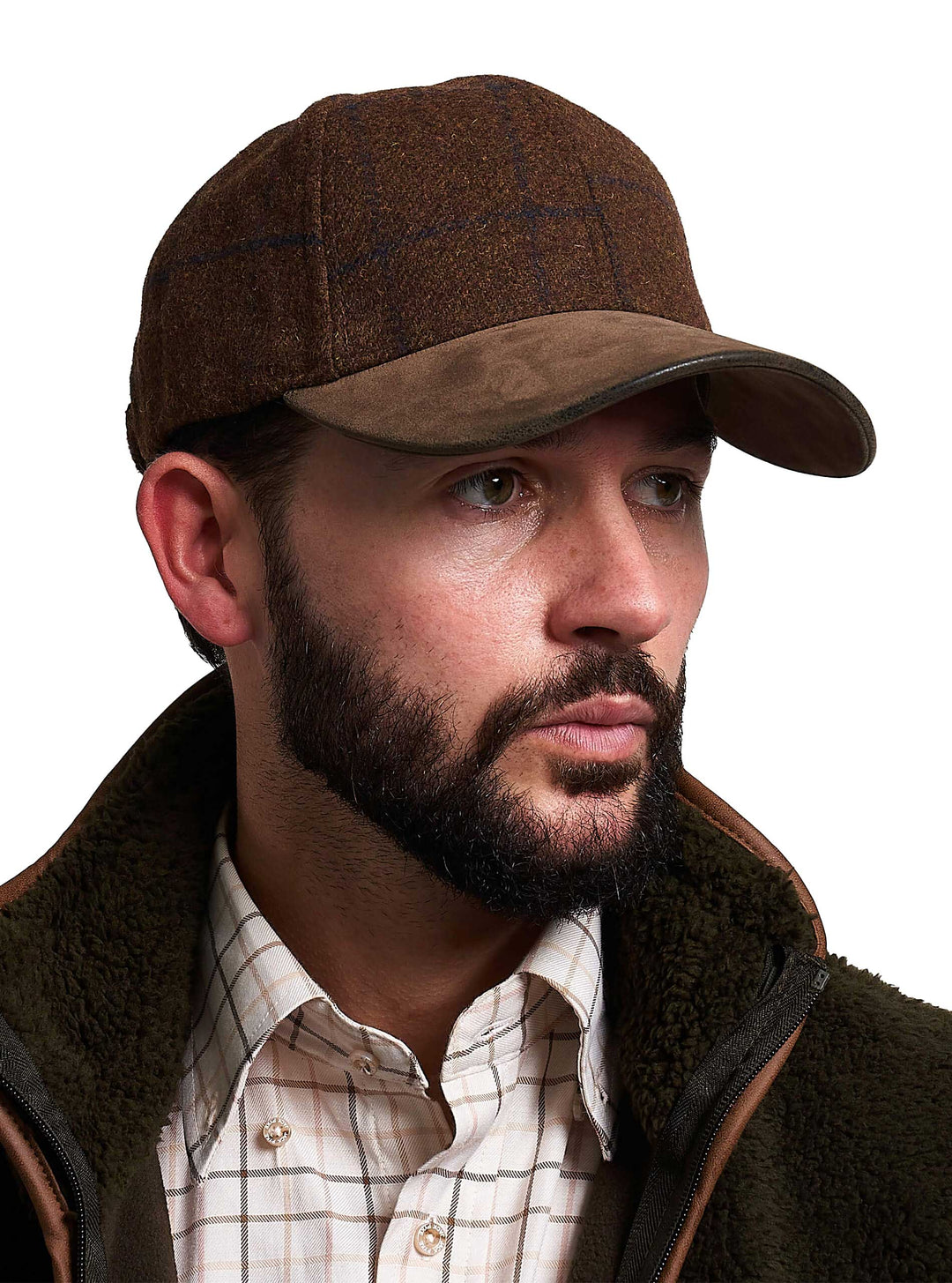 JACK PYKE Lowland Tweed & Brown Peak Baseball Hat