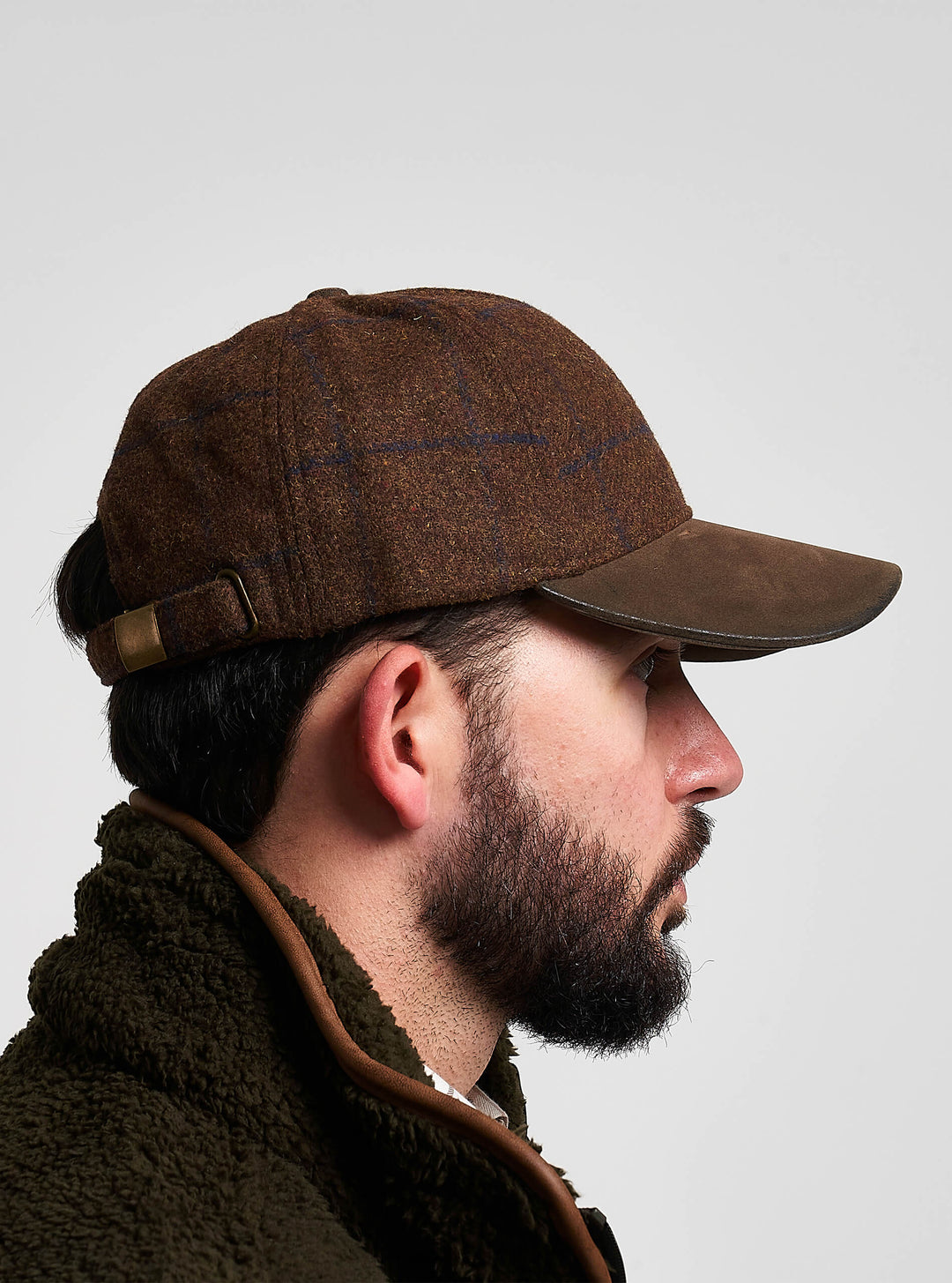 JACK PYKE Lowland Tweed & Brown Peak Baseball Hat