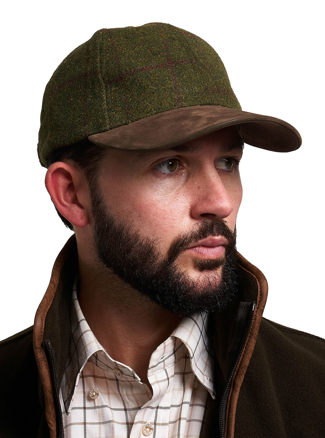 JACK PYKE Lowland Tweed & Brown Peak Baseball Hat