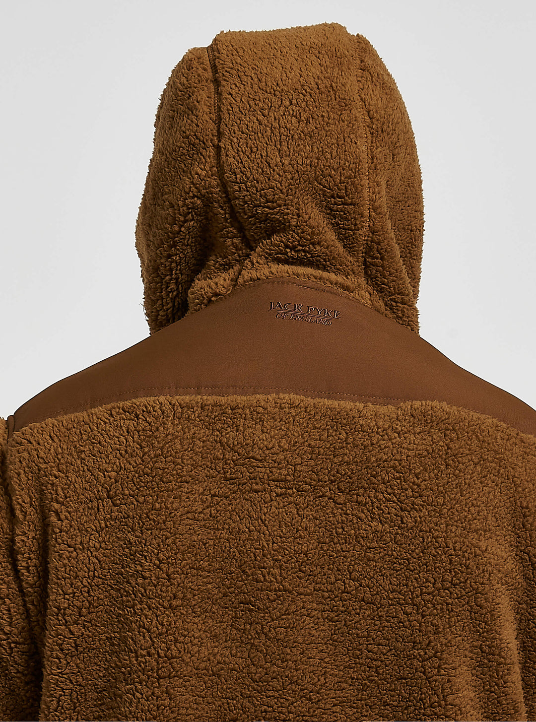 Jack Pyke Men’s Sherpa Fleece Hoodie Gen 2, Long Sleeve Hunting & Hiking Fleece Jacket Mens with Zipped Kangaroo Pockets, Elbow & Shoulder Patches, Drawstring Hood