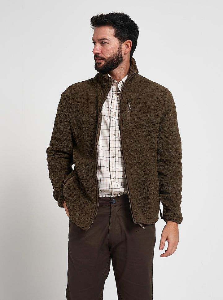 JACK PYKE Shires Fleecejacke mit Reißverschluss, Grün