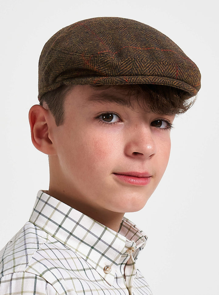 Jack Pyke Junior Wollmischung Schiebermütze Tweed Braun