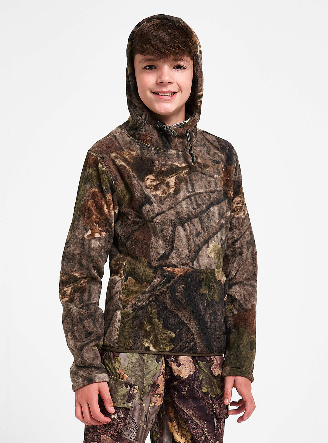 JACK PYKE Junior Fieldman Felpa con cappuccio in pile English Oak Evolution