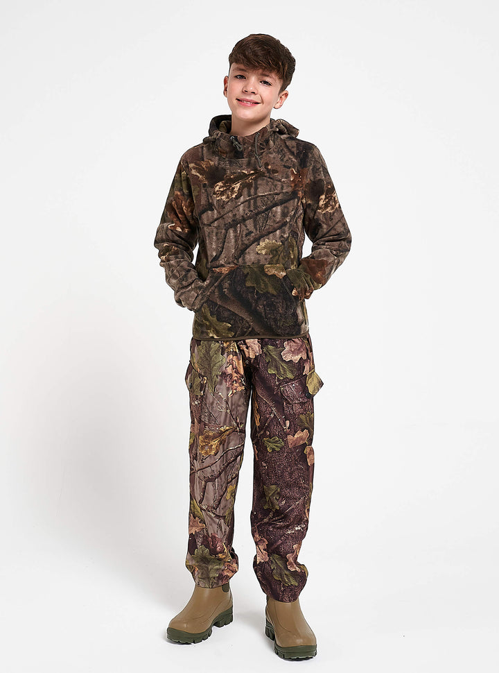 JACK PYKE Junior Fieldman Felpa con cappuccio in pile English Oak Evolution