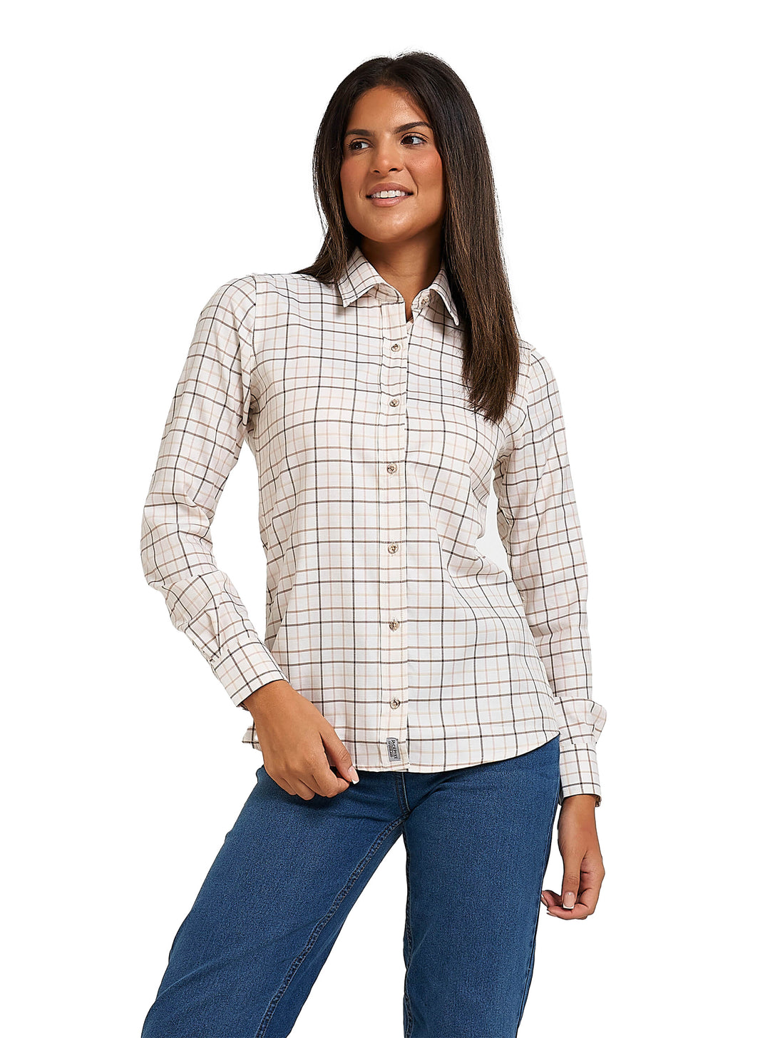 JACK PYKE Ladies Countryman Check Long Sleeve Shirt