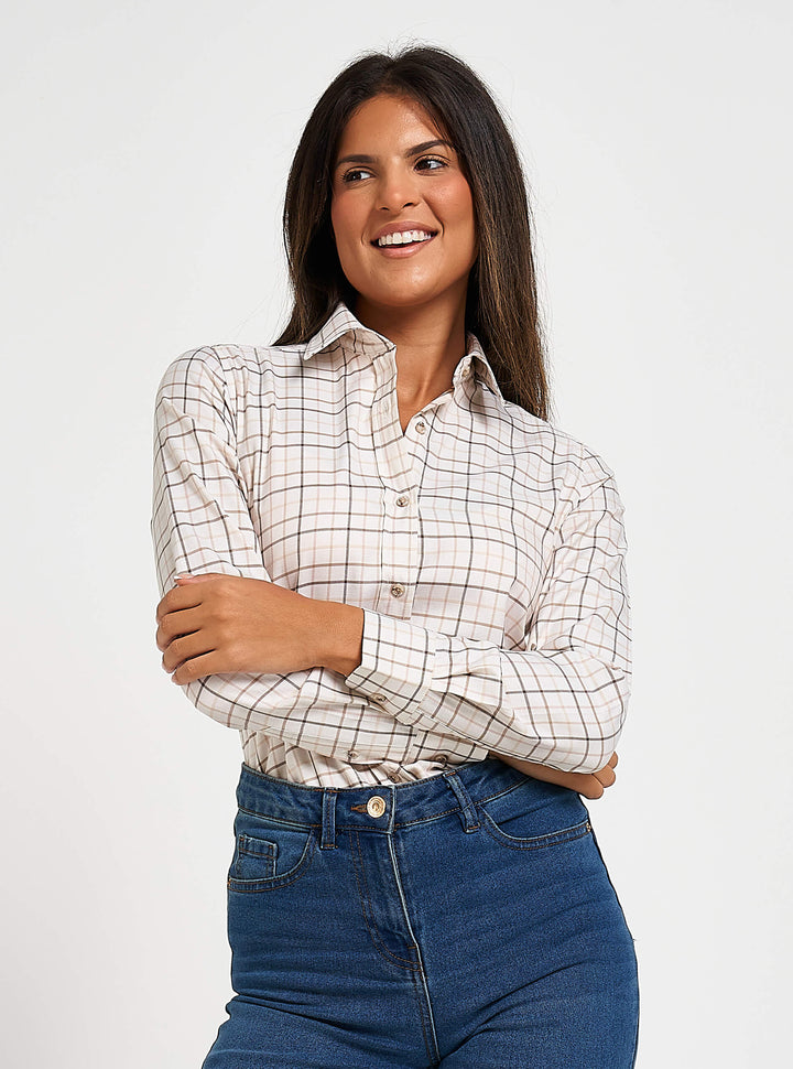 JACK PYKE Ladies Countryman Check Long Sleeve Shirt