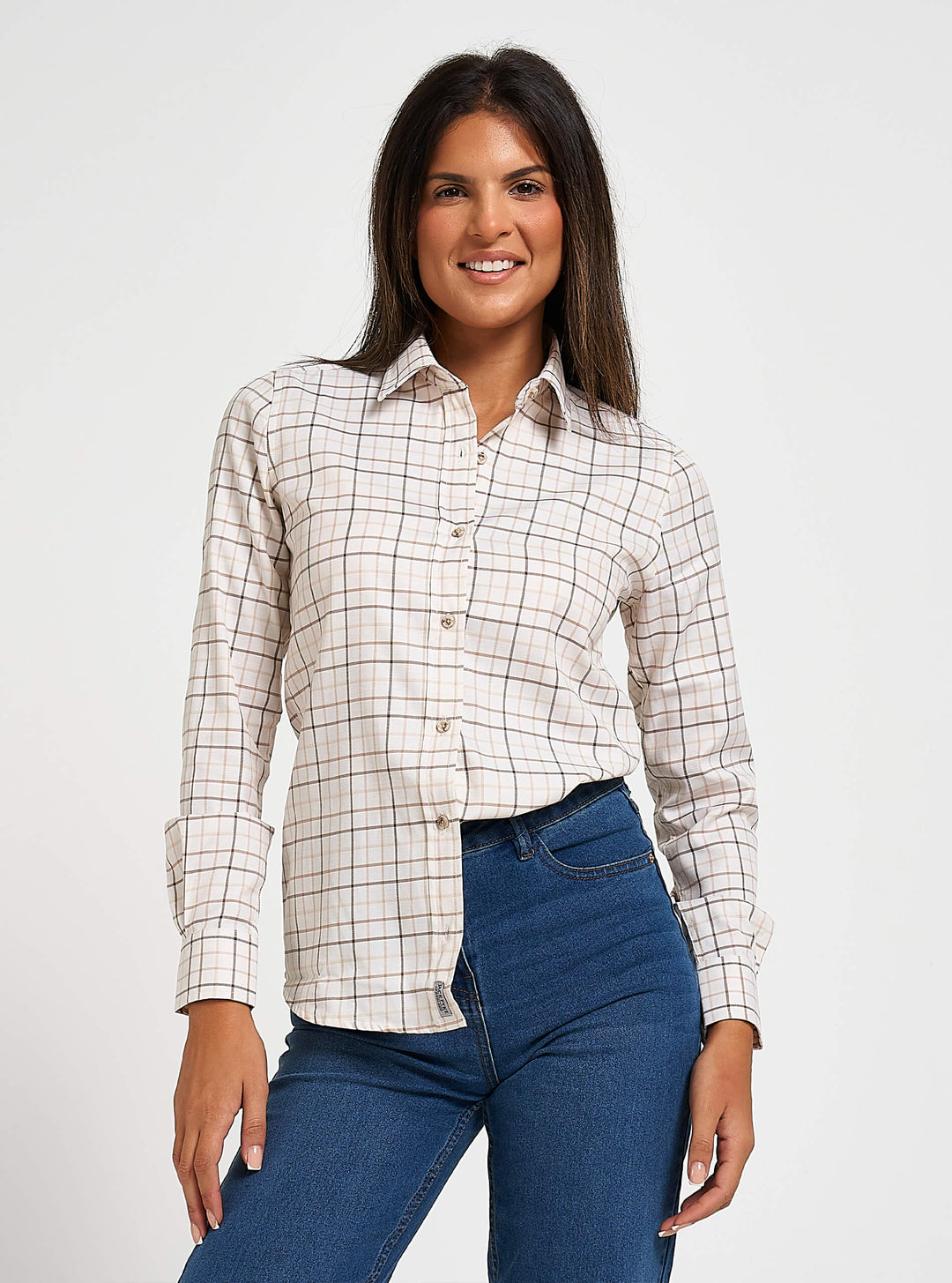 JACK PYKE Ladies Countryman Check Long Sleeve Shirt