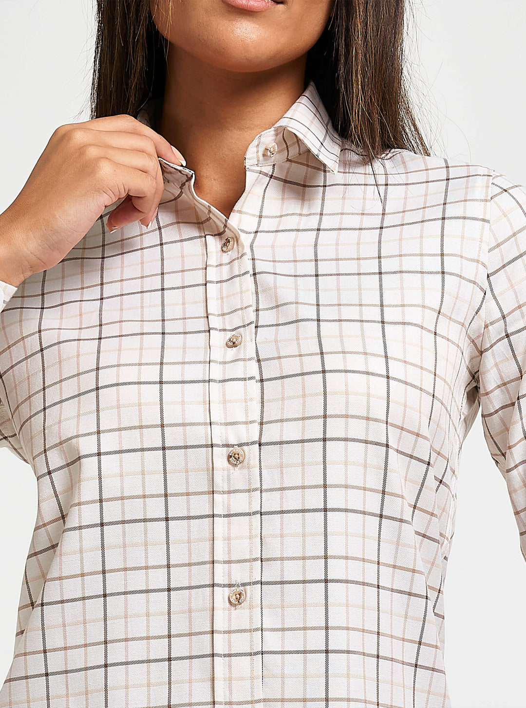 JACK PYKE Ladies Countryman Check Long Sleeve Shirt