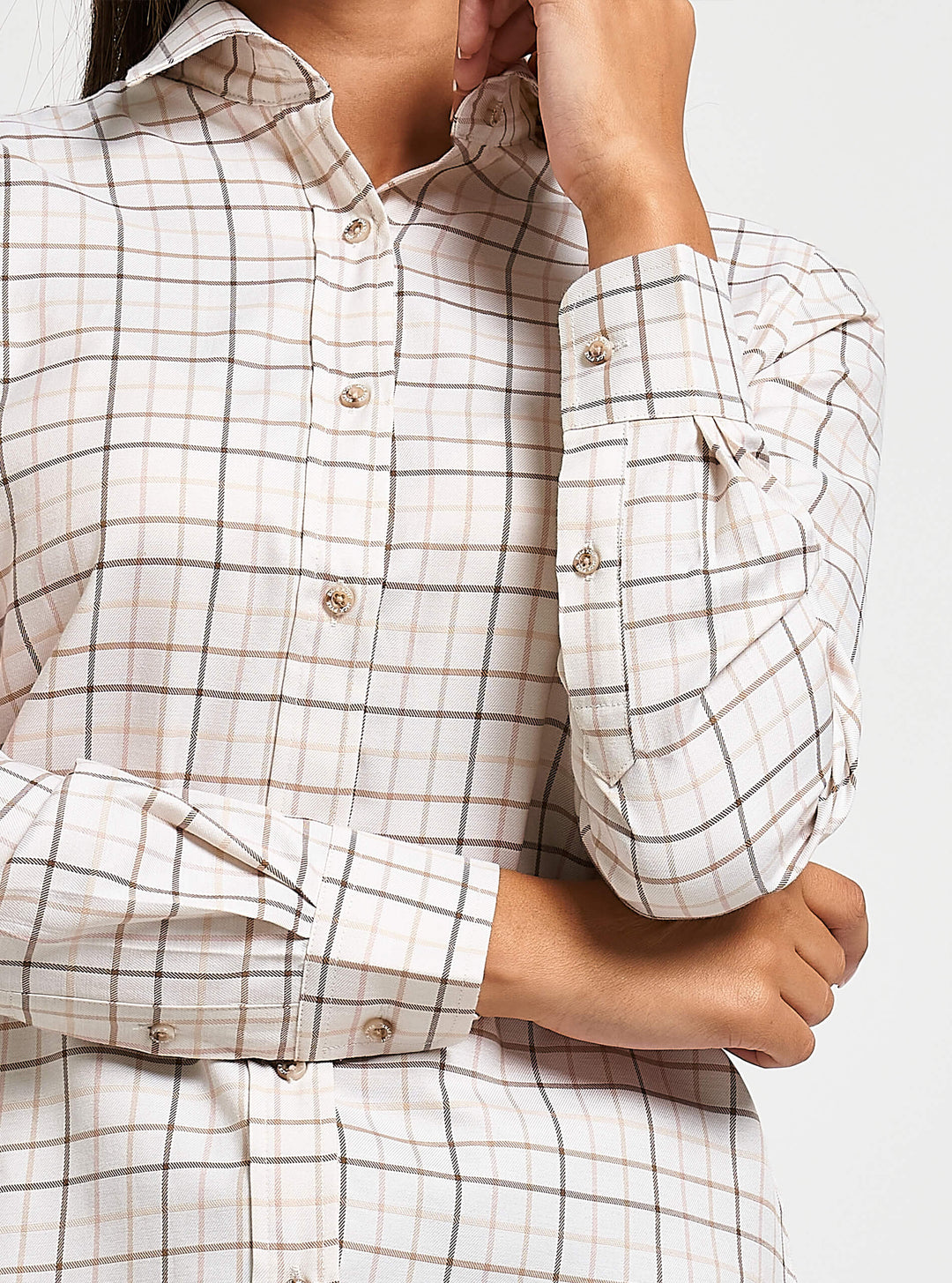 JACK PYKE Ladies Countryman Check Long Sleeve Shirt