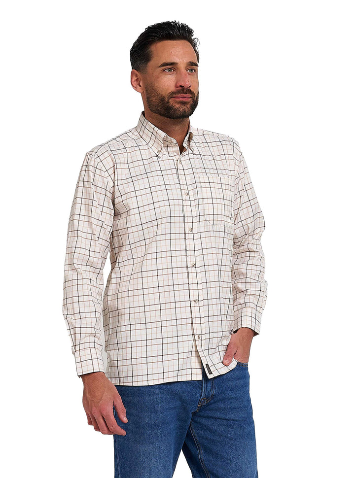 JACK PYKE Mens Countryman Check Long Sleeve Shirt
