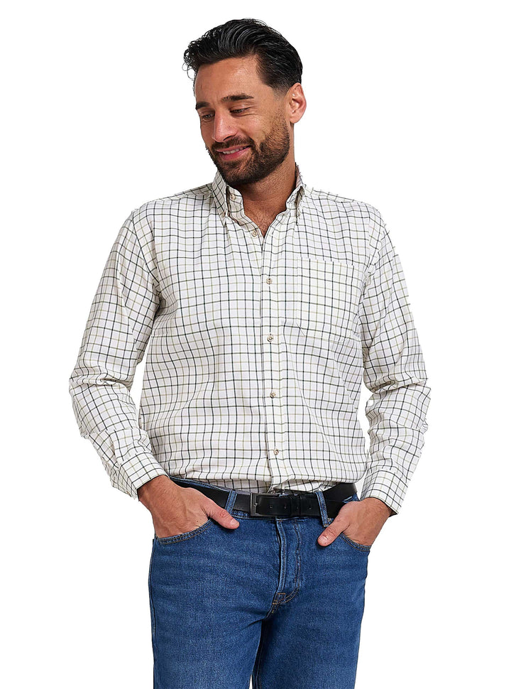 JACK PYKE Mens Countryman Check Long Sleeve Shirt