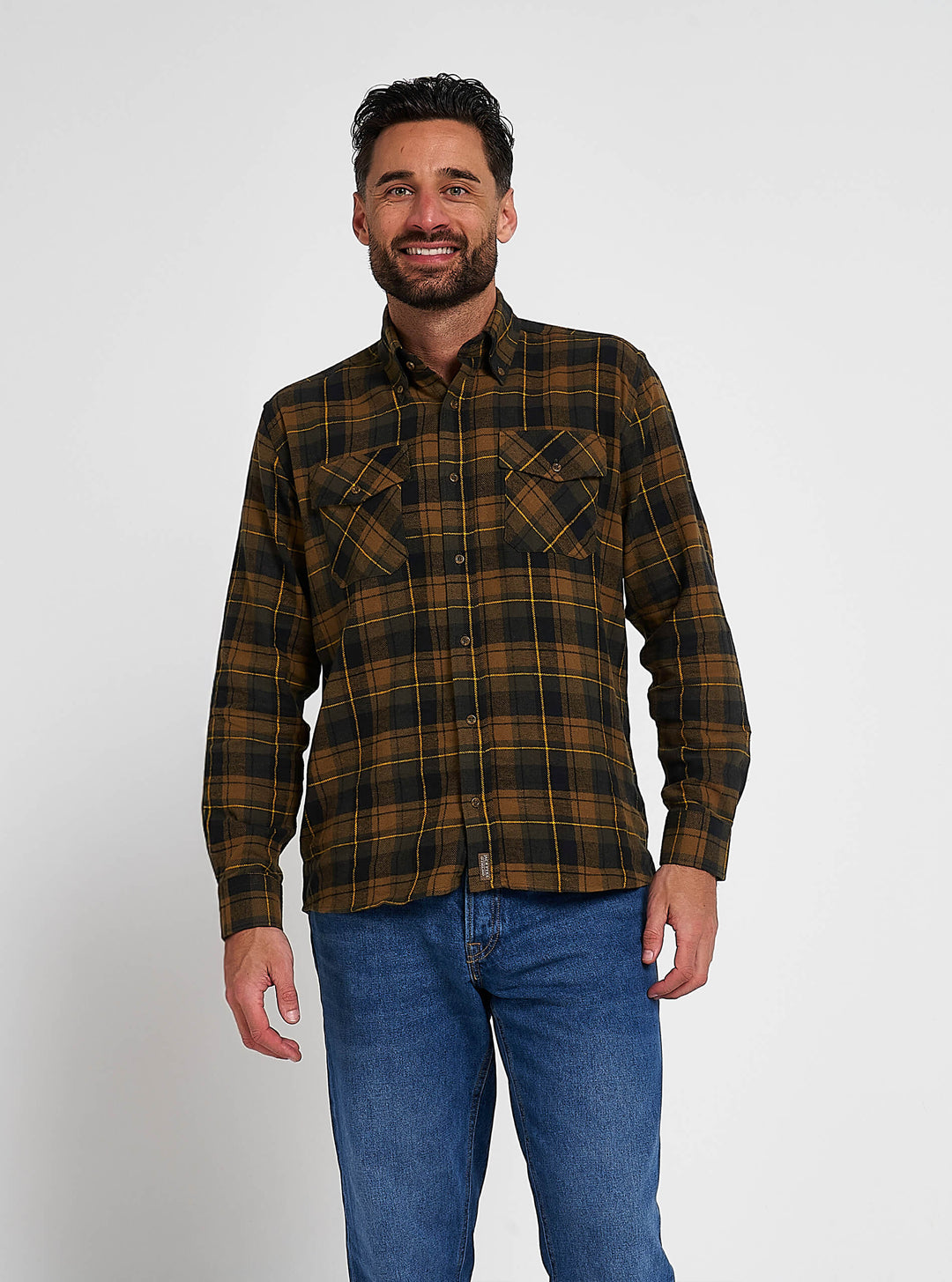 JACK PYKE Mens Flannel Long Sleeve Shirt