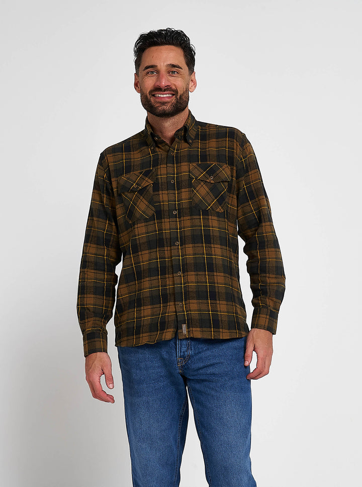 JACK PYKE Mens Flannel Long Sleeve Shirt