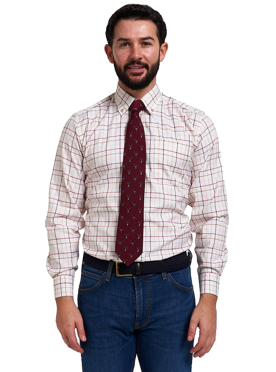 JACK PYKE Cravatta in seta con cervo