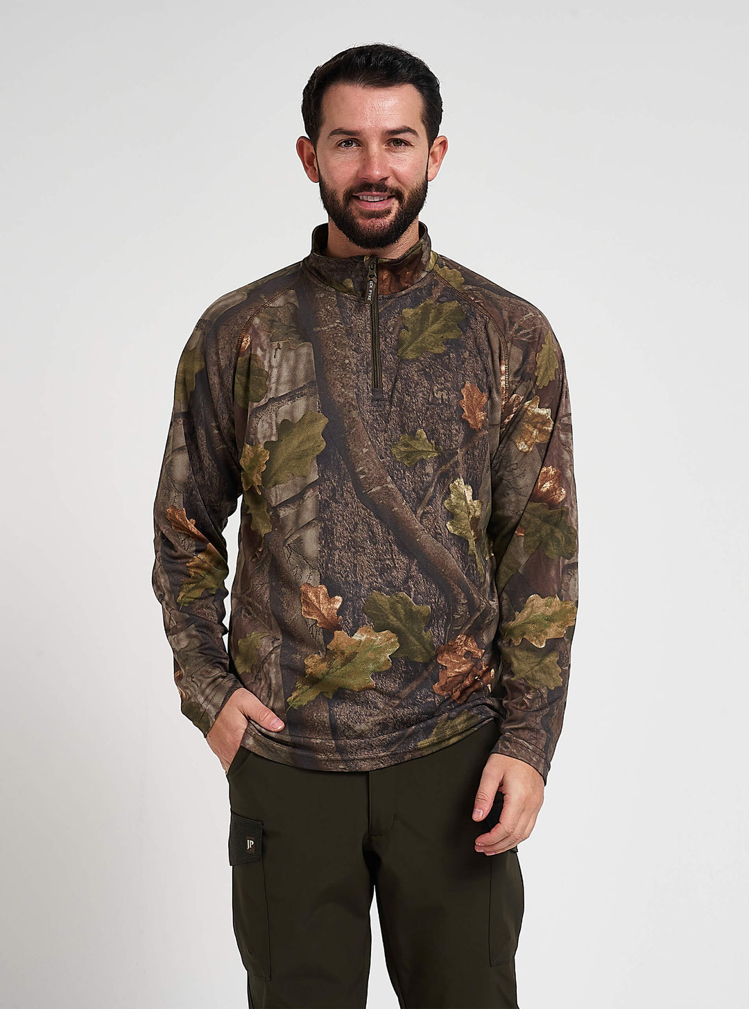 JACK PYKE Quick Wick Armour Top a maniche lunghe English Oak Evolution T-Shirt