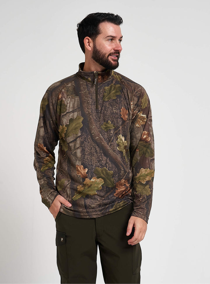 JACK PYKE Quick Wick Armour Top a maniche lunghe English Oak Evolution T-Shirt