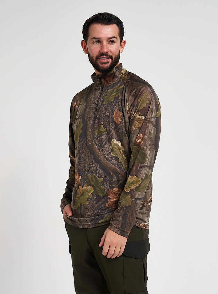 JACK PYKE Quick Wick Armour Top a maniche lunghe English Oak Evolution T-Shirt