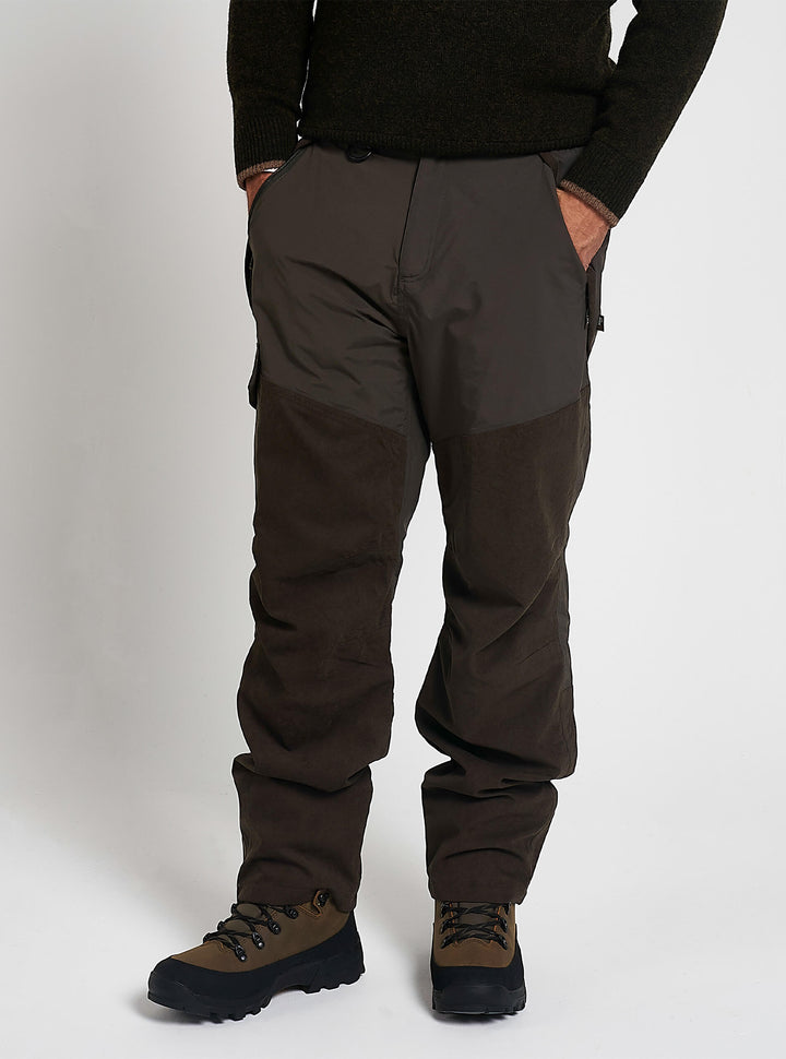 JACK PYKE Ashcombe Trousers - Adult Unisex Outdoor Trousers - Waterproof & Breathable with TPU Membrane Construction - 30-40" Waist - Olive Green/Brown