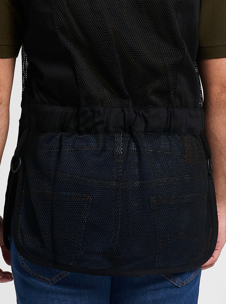 Jack Pyke Men’s Skeet Vest – Clay Pigeon Shooting Waistcoat with Breathable Mesh, Suede Trim & Multi Pockets – Lightweight Outdoor Hunting Jacket