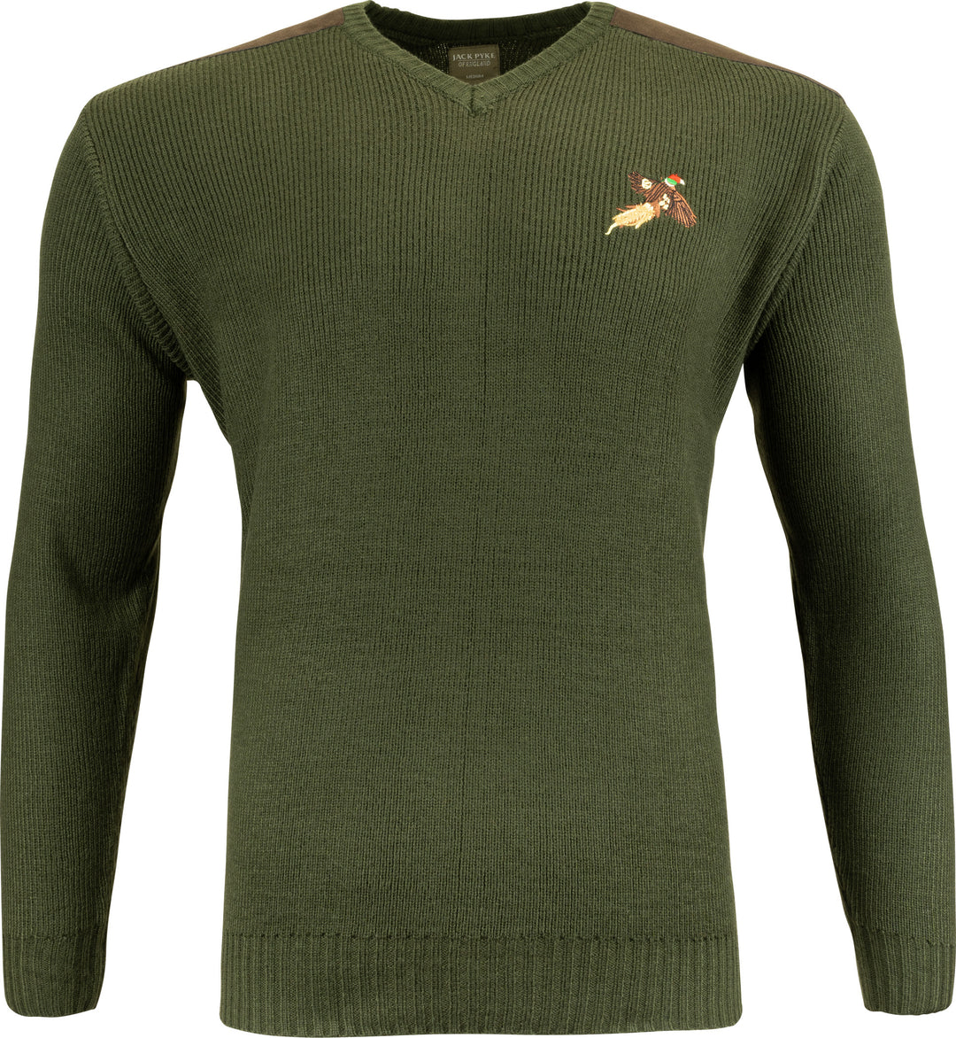 JACK PYKE Shooters Pheasant Embroidered Motif Pullover