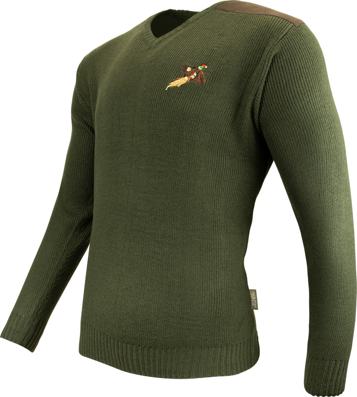 JACK PYKE Shooters Pheasant Embroidered Motif Pullover
