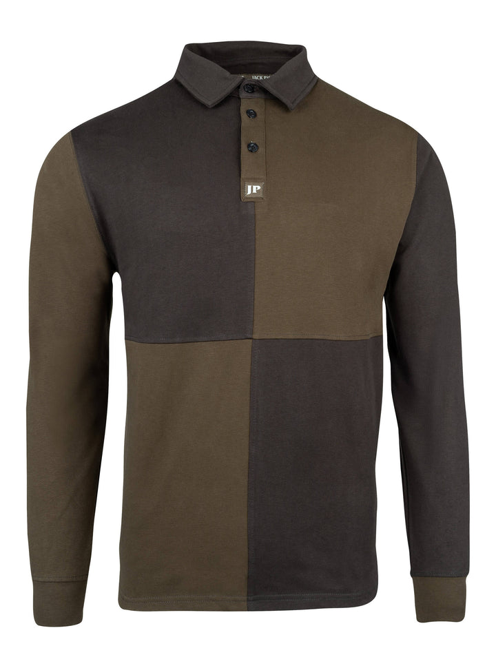 JACK PYKE Mens Long Sleeve Rugby Shirt