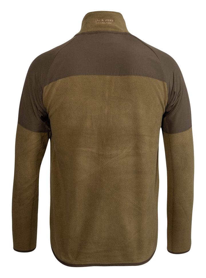 Jack Pyke Bleasdale Half Zip Fleece Top – Lightweight Outdoor Soft Fleece Jacket for Mens with Zipped Pocket and Contrast Panels – Ideal Warm Mid Layer for Hiking, Camping