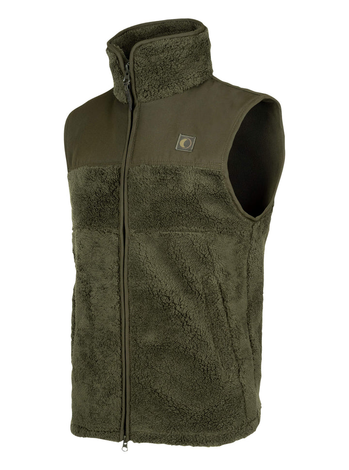 SPEERO Sherpa Fleece Gilet for Mens – Deep Pile 300g Warm Sleeveless Bodywarmers with Adjustable Waist, Reinforced Shoulder Patches, Zipped Pockets for Outdoor, Casual Wear